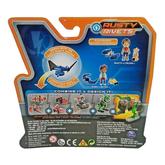 Nickelodeon Rusty Rivets Build Me Rivet System Spin Master Rusty and Whirly - Picture 2 of 3